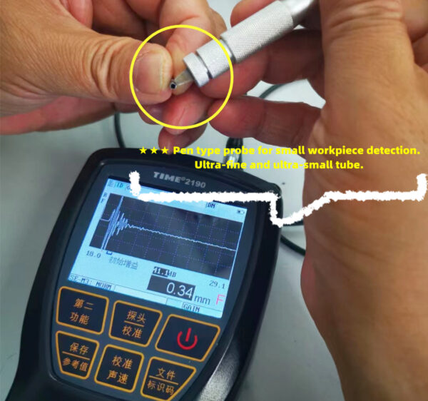 Tiempo de medidor de espesor ultrasónico®2190 con escaneo A/B - Imagen 4