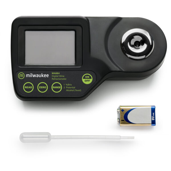 Refractómetro Brix y Alcohol Potencial MA884 - Milwaukee y Calidad de Agua - Imagen 6