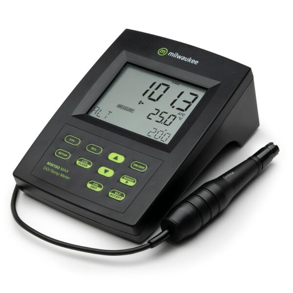 Milwaukee MW190 Max Medidor de banco de oxígeno disuelto con calibración automática - Imagen 2